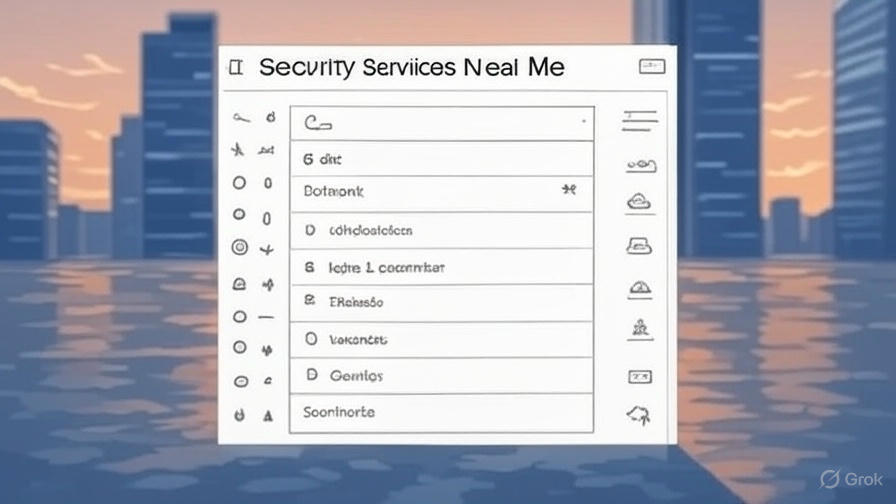 Security Services Near Me Search Tool