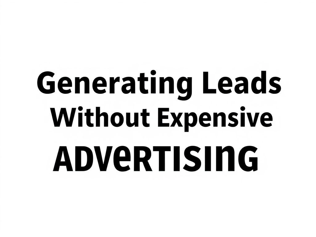 Generating Leads Without Expensive Advertising